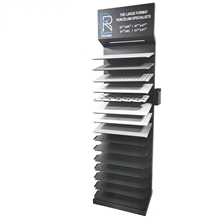 Metal Quartz Stone Dispay Tower With Light