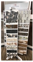 Mosaic Tile Sliding Display Rack Rotatable Mosaic Tile Sliding Display Rack Rotatable