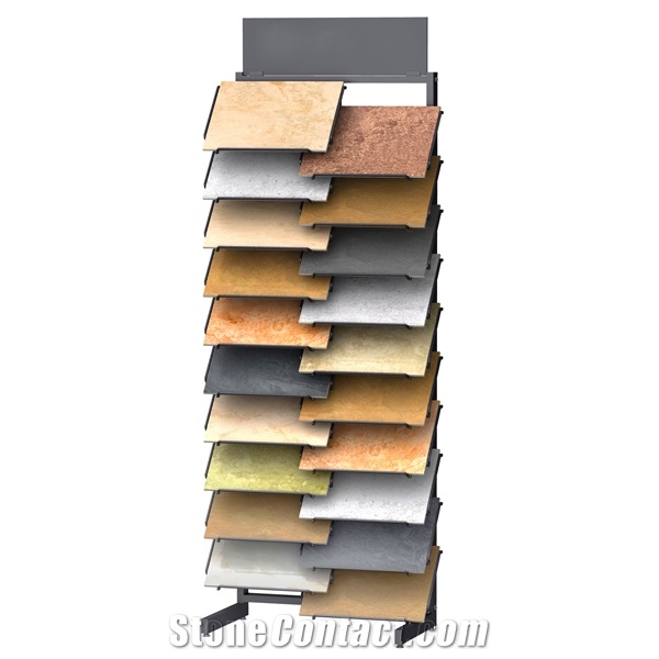 Stone Spin Metal Display Stand ,Marketing Kit