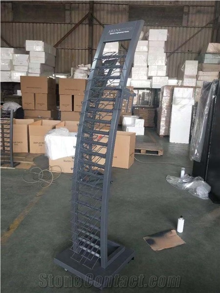The Display Rack For Stone Sample With Wheels