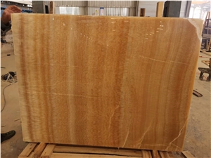 China Rosin Jade Onyx Yellow Polished Naturl Stone Column