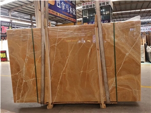 China Rosin Jade Onyx Yellow Polished Stone Balustrades