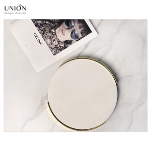 UNION DECO Amazon Hot Sale Round White Marble Tray