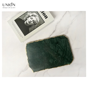 UNION DECO Golden Edges Marble Tray With Best Price UNION DECO Golden Edges Marble Tray With Best Price