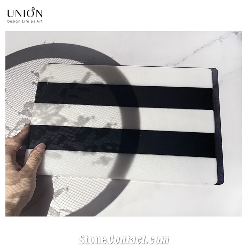 UNION DECO Marble Board Natural Stone Cutting Cheese Tray
