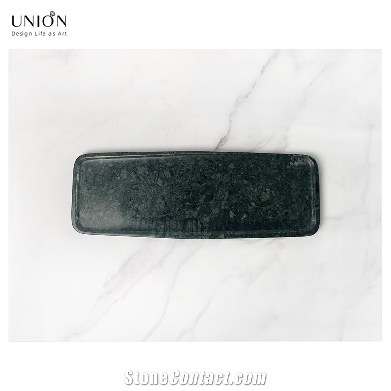 UNION DECO Natural Marble Tray Storage Serving Tray