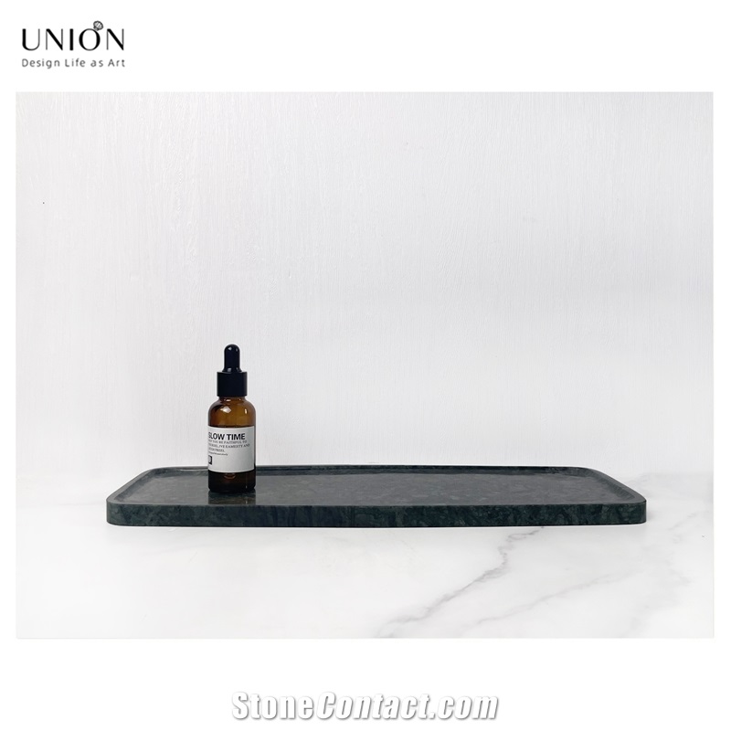 UNION DECO Natural Marble Tray Storage Serving Tray