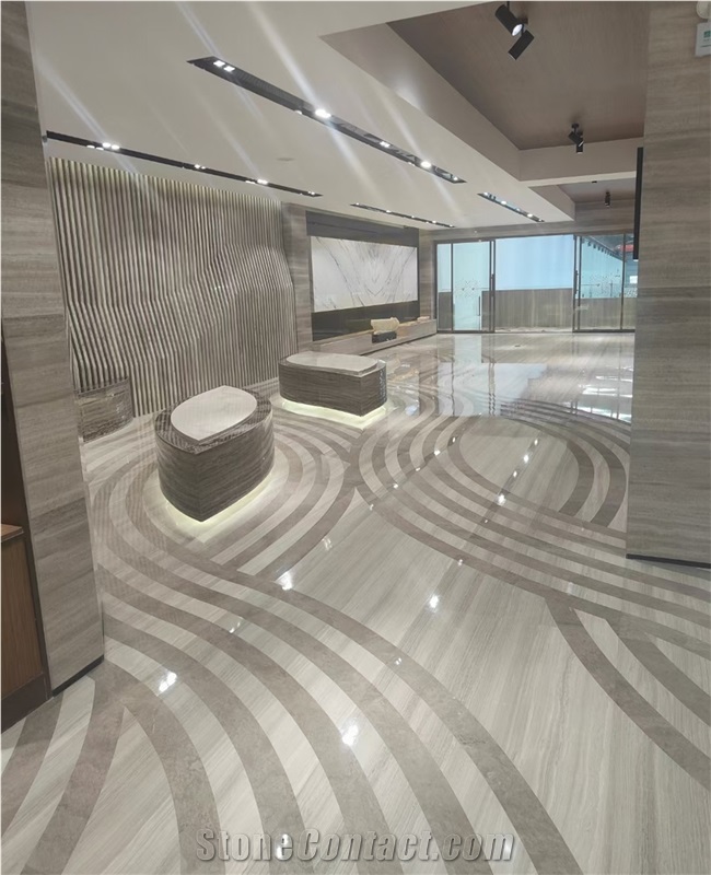 White Wood Grain Marble Tiles Timber White Marble Pattern