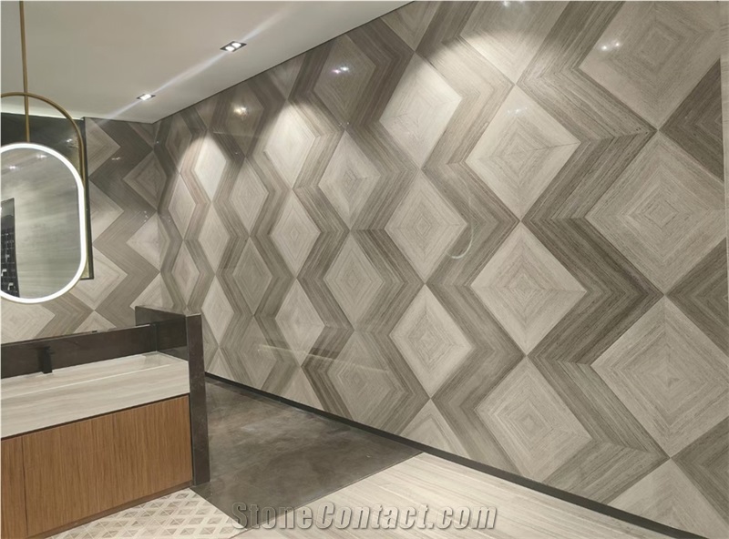 White Wood Grain Marble Tiles Timber White Marble Pattern