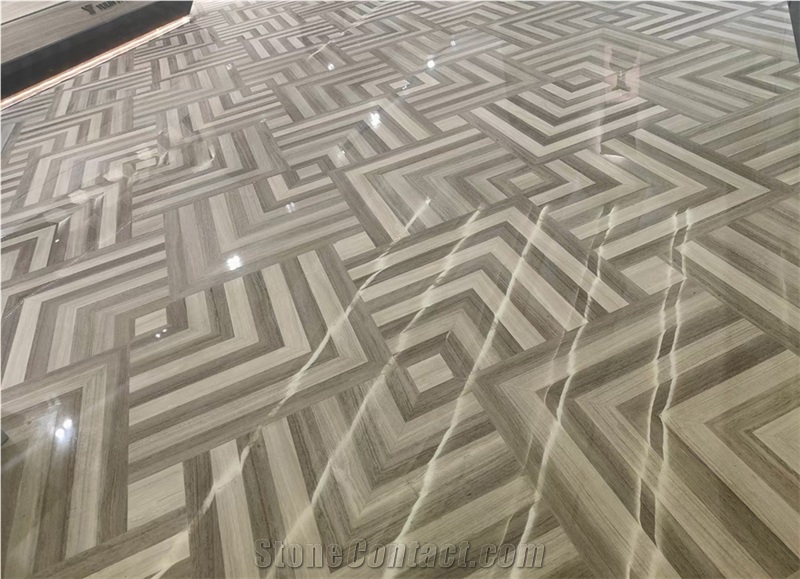 White Wood Grain Marble Tiles Timber White Marble Pattern