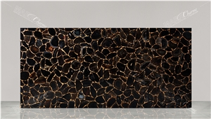 Agate Black Diamond Semiprecious Stone Agate Black Diamond Semiprecious Stone
