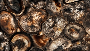 Agate Chocolate Giant Semiprecious Stone- Backlit