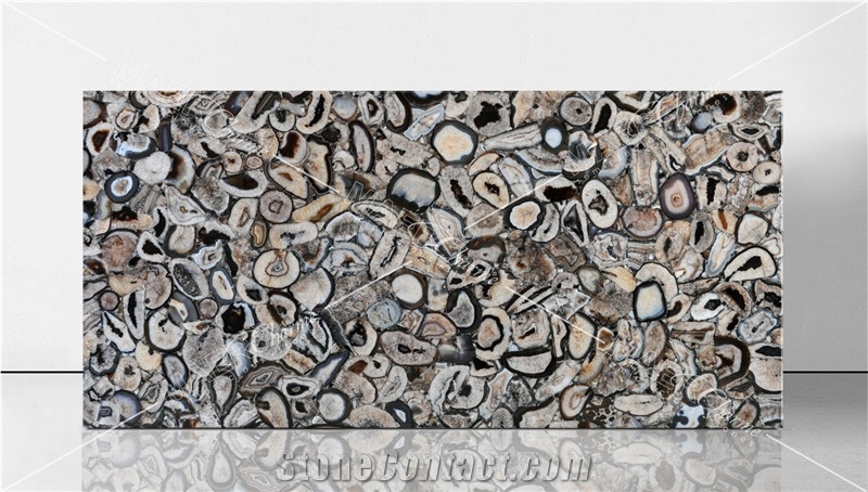 Agate Chocolate Semiprecious Stone Slabs