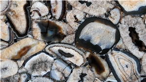 Agate Chocolate Semiprecious Stone Slabs