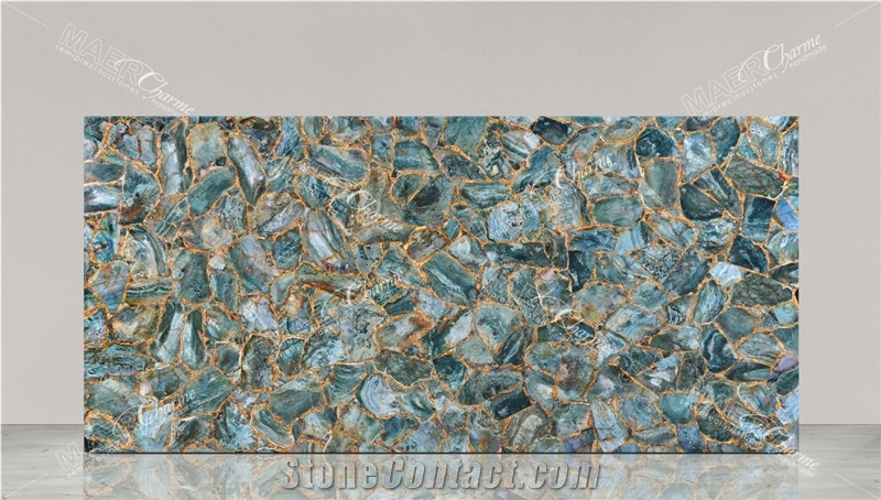 Agate Green Semiprecious Stone Slabs