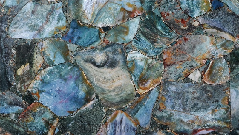 Agate Green Semiprecious Stone Slabs
