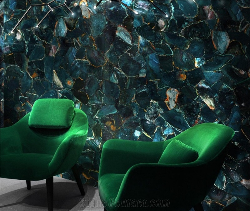 Agate Green Semiprecious Stone Slabs