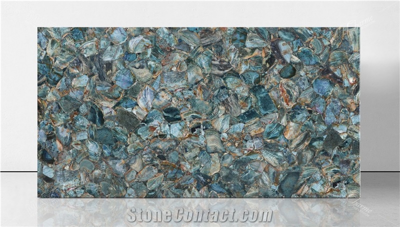 Agate Green Semiprecious Stone Slabs