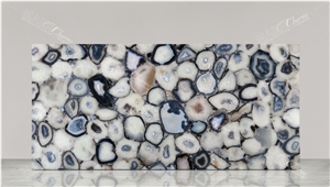 Agate Grey Giant Semiprecious Stone Slabs