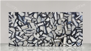 Agate Grey Iregular Shapes Semiprecious Stone