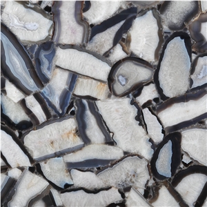 Agate Grey Semiprecious Stone Slabs