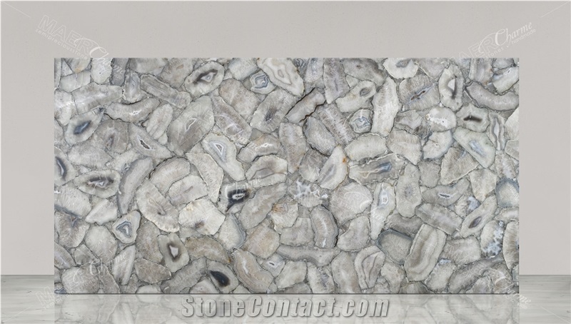 Agate Platinum Semiprecious Stone