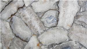 Agate Platinum Semiprecious Stone