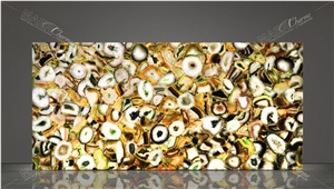 Agate Sabara Semiprecious Stone Backlit Panels