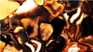 Agate Umbra Semiprecious Stone Backlit Panels