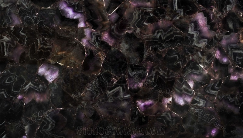 Amethyst Light Semiprecious Stone