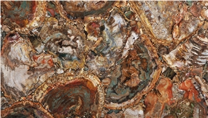 Petrified Wood Green Semiprecious Stone Slabs