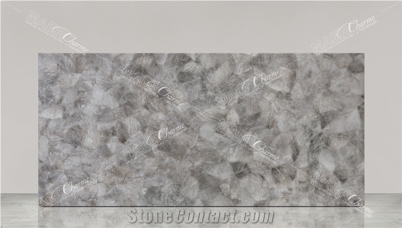 Quartz Smoky Medium Semiprecious Stone Slabs