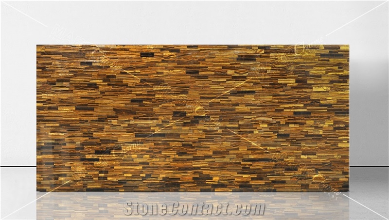Tiger Eye Gold Semiprecious Stone