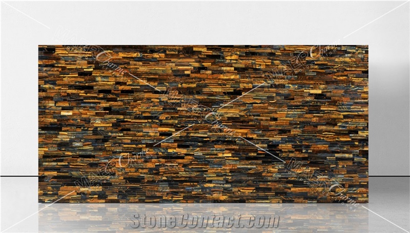 Tiger Eye Gold Semiprecious Stone