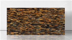 Tiger Eye Gold Semiprecious Stone