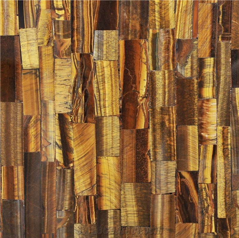 Tiger Eye Gold Semiprecious Stone