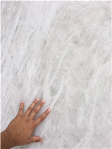 Vitrio Pure White Crystal Quartzite Slabs