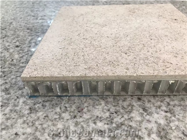 Botticino Marble Honeycomb Backed Stone Panels