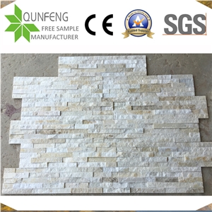China Beige Culture Stone Quartzite Wall Cladding Panels