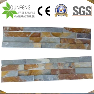 High Quality Brown Rusty Slate Stacked Stone For Ledger