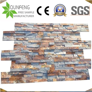 High Quality Brown Rusty Slate Stacked Stone For Ledger