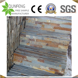 High Quality Brown Rusty Slate Stacked Stone For Ledger