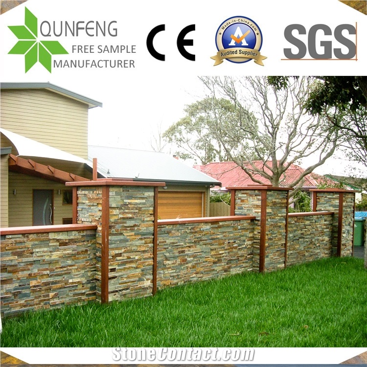 High Quality Brown Rusty Slate Stacked Stone For Ledger