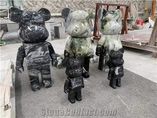 Natural Stone Ice Jade Marble Tiles  For Villa Decoration