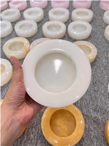 Wholesale Natural  Jade Ashtray For Home Decoration