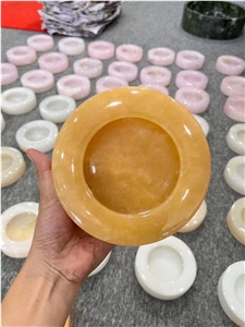 Wholesale Natural  Jade Ashtray For Home Decoration