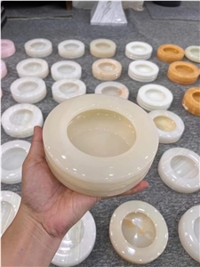 Wholesale Natural  Jade Ashtray For Home Decoration