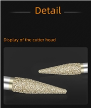 Brazed Relief Sculpture Knife For Granite Marble