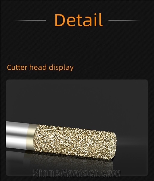 Brazing Flat Bottom Straight Knife For Granite Marble
