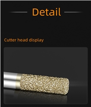 Brazing Flat Bottom Straight Knife For Granite Marble